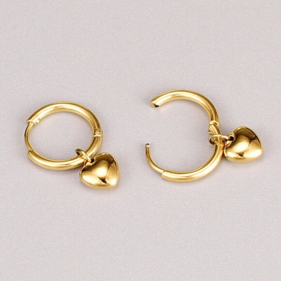 Heart Shaped Earrings - Picture 3 of 4